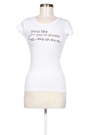 Γυναικείο t-shirt Sinsay, Μέγεθος S, Χρώμα Λευκό, Τιμή 17,07 €