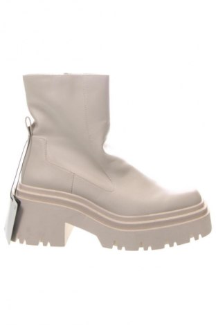Botine de damă Zara, Mărime 40, Culoare Ecru, Preț 251,87 Lei