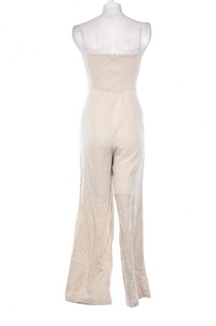 Langer Damen-Overall Stradivarius, Größe S, Farbe Ecru, Preis 21,99 €