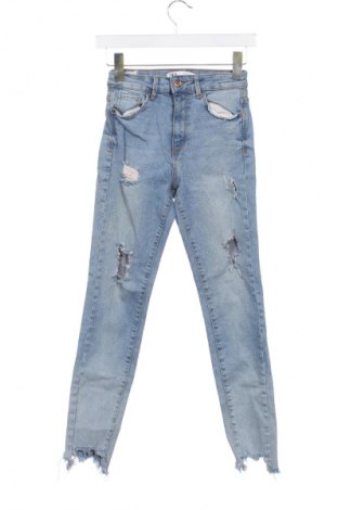Дамски дънки Zara, Размер XXS, Цвят Син, Цена 24,99 лв.
