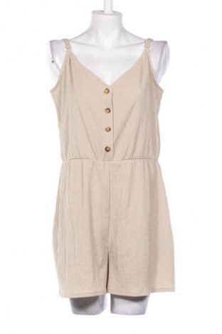 Kurzer Damenoverall H&M, Größe L, Farbe Beige, Preis 21,14 €