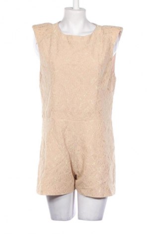 Women's short jumpsuit River Island, Μέγεθος L, Χρώμα  Μπέζ, Τιμή 25,29 €