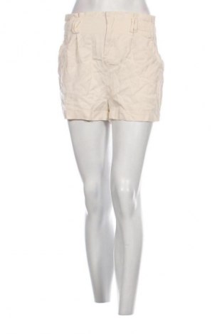Pantaloni scurți de femei Bershka, Mărime S, Culoare Ecru, Preț 48,99 Lei