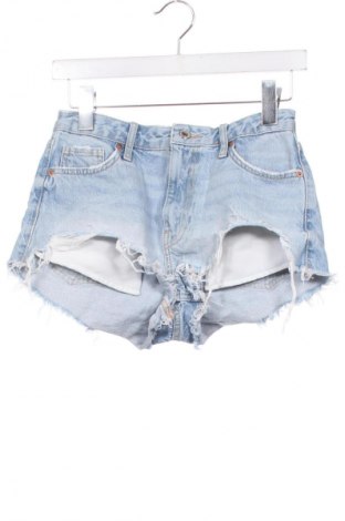 Pantaloni scurți de femei Bershka, Mărime XS, Culoare Albastru, Preț 51,62 Lei