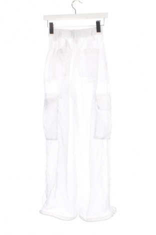 Damskie spodnie Bershka, Rozmiar XS, Kolor Biały, Cena 91,99 zł