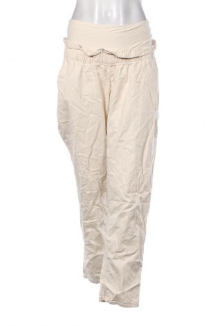 Pantaloni de femei H&M, Mărime XL, Culoare Ecru, Preț 98,99 Lei