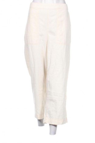 Damskie spodnie H&M, Rozmiar XL, Kolor ecru, Cena 62,99 zł