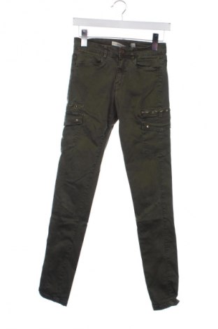 Pantaloni de femei Zara Trafaluc, Mărime XS, Culoare Verde, Preț 91,99 Lei