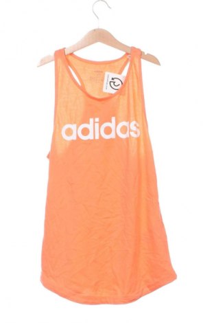 Γυναικείο αμάνικο μπλουζάκι Adidas, Μέγεθος XS, Χρώμα Πορτοκαλί, Τιμή 12,99 €
