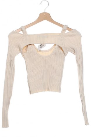 Damski sweter Bershka, Rozmiar L, Kolor Beżowy, Cena 49,99 zł