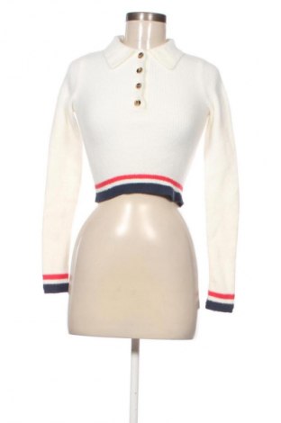 Pulover de femei Bershka, Mărime M, Culoare Alb, Preț 64,99 Lei