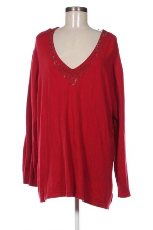 Damski sweter Unbranded, Rozmiar 3XL, Kolor Czerwony, Cena 68,33 zł