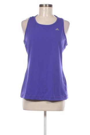 Damen Sporttop Adidas, Größe L, Farbe Blau, Preis 20,99 €
