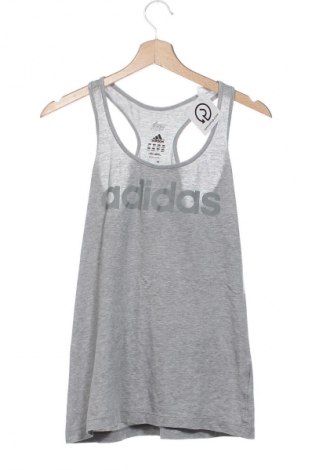 Damen Sporttop Adidas, Größe XS, Farbe Grau, Preis 17,25 €
