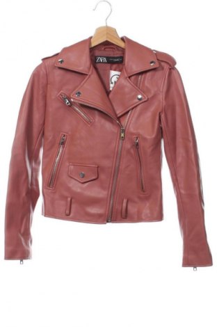 Női bőrdzseki Zara, Méret XS, Szín Rózsaszín, Ár 11 099 Ft