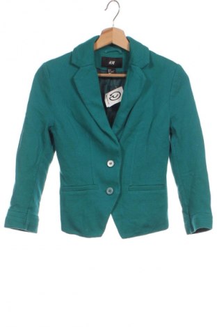 Damen Blazer H&M, Größe XS, Farbe Grün, Preis 13,99 €