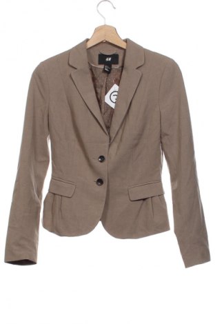Damski żakiet H&M, Rozmiar XS, Kolor Beżowy, Cena 62,99 zł