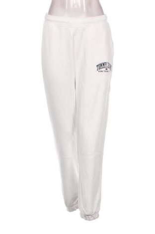 Pantaloni trening de femei Tommy Jeans, Mărime S, Culoare Alb, Preț 482,99 Lei