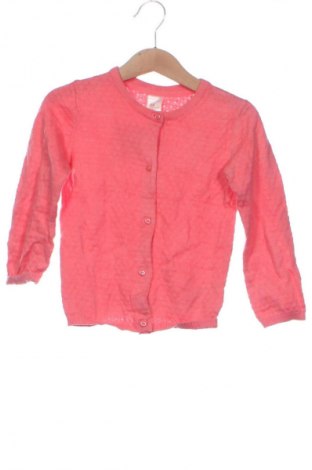 Kinder Strickjacke H&M, Größe 18-24m/ 86-98 cm, Farbe Rosa, Preis 5,99 €