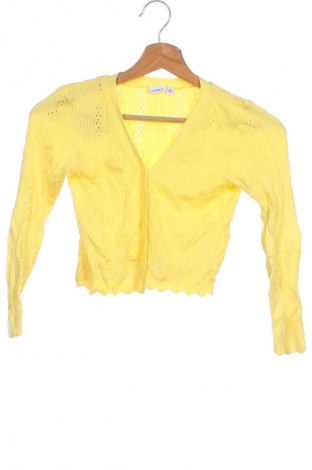 Kinder Strickjacke Name It, Größe 6-7y/ 122-128 cm, Farbe Gelb, Preis 8,99 €