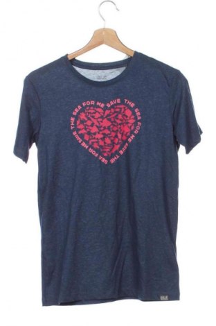 Kinder T-Shirt Jack Wolfskin, Größe 12-13y/ 158-164 cm, Farbe Blau, Preis € 10,08