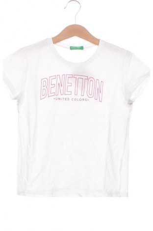 Dziecięcy T-shirt United Colors Of Benetton, Rozmiar 7-8y/ 128-134 cm, Kolor Biały, Cena 35,56 zł