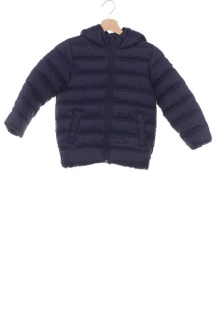 Παιδικό δερμάτινο μπουφάν United Colors Of Benetton, Μέγεθος 5-6y/ 116-122 εκ., Χρώμα Μπλέ, Τιμή 39,64 €