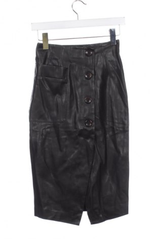 Lederrock Stradivarius, Größe XS, Farbe Schwarz, Preis 7,99 €
