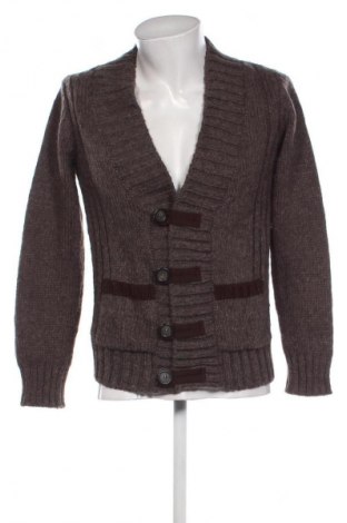 Herren Strickjacke Zara, Größe M, Farbe Braun, Preis 16,24 €