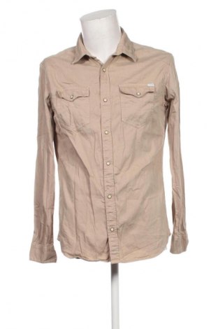 Cămașă de bărbați Jack & Jones, Mărime L, Culoare Bej, Preț 115,99 Lei
