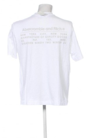 Herren T-Shirt Abercrombie & Fitch, Größe M, Farbe Weiß, Preis 23,99 €