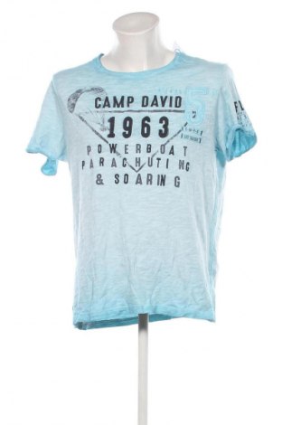 Męski T-shirt Camp David, Rozmiar L, Kolor Niebieski, Cena 88,99 zł