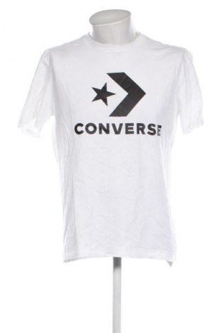 Herren T-Shirt Converse, Größe L, Farbe Weiß, Preis 14,00 €
