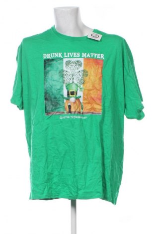 Męski T-shirt Gildan, Rozmiar 4XL, Kolor Zielony, Cena 62,99 zł