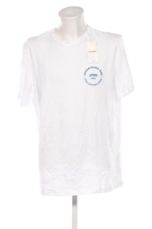 Męski T-shirt Jack & Jones, Rozmiar 3XL, Kolor Biały, Cena 124,99 zł