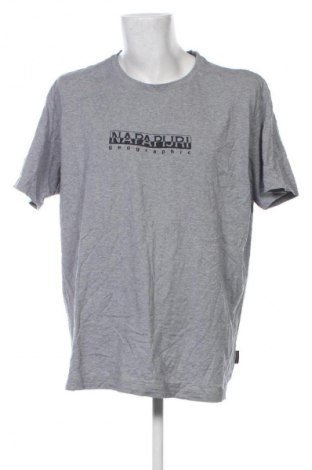 Herren T-Shirt Napapijri, Größe 3XL, Farbe Grau, Preis 28,99 €