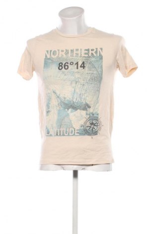 Męski T-shirt Produkt by Jack & Jones, Rozmiar S, Kolor Beżowy, Cena 45,99 zł