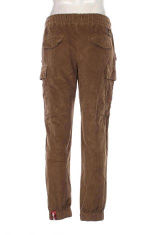 Męskie sztruksy Alpha Industries, Rozmiar L, Kolor Brązowy, Cena 127,99 zł