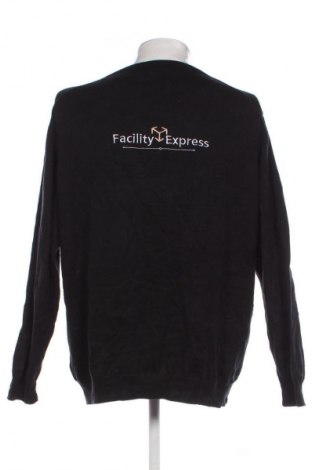 Męski sweter James & Nicholson, Rozmiar 3XL, Kolor Czarny, Cena 114,99 zł