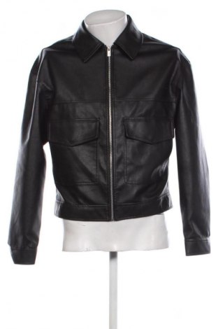 Herren Lederjacke Bershka, Größe S, Farbe Schwarz, Preis 54,99 €