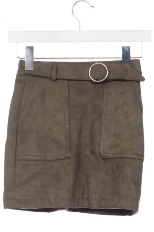 Spódnica Bershka, Rozmiar XS, Kolor Zielony, Cena 74,33 zł