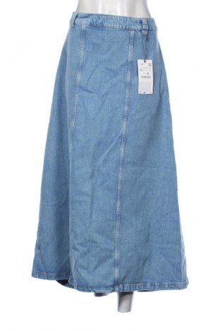 Fustă Zara, Mărime XL, Culoare Albastru, Preț 168,00 Lei