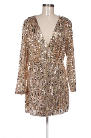 Sukienka H&M, Rozmiar L, Kolor Złocisty, Cena 95,99 zł