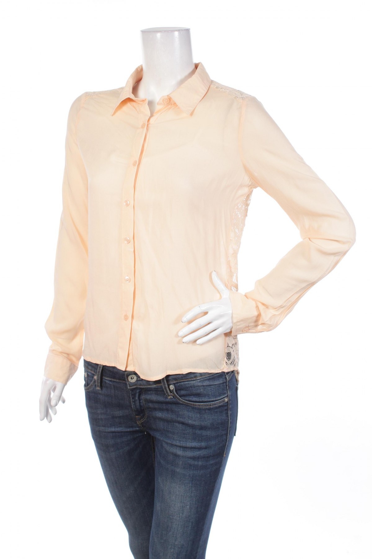 Γυναικείο πουκάμισο Amisu, Μέγεθος S, Χρώμα  Μπέζ, Τιμή 15,46 €