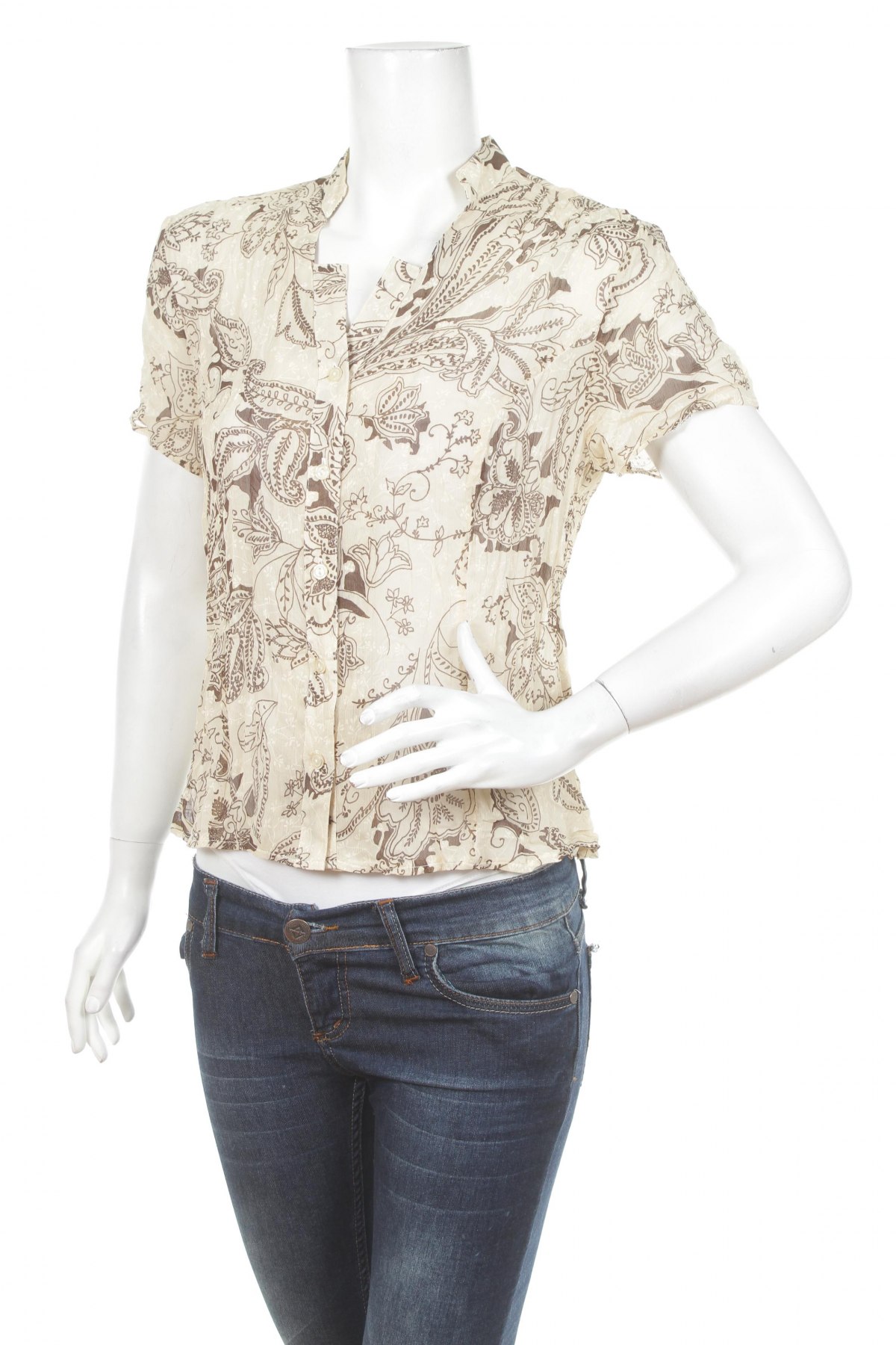 Γυναικείο πουκάμισο, Μέγεθος L, Χρώμα  Μπέζ, Τιμή 9,90 €