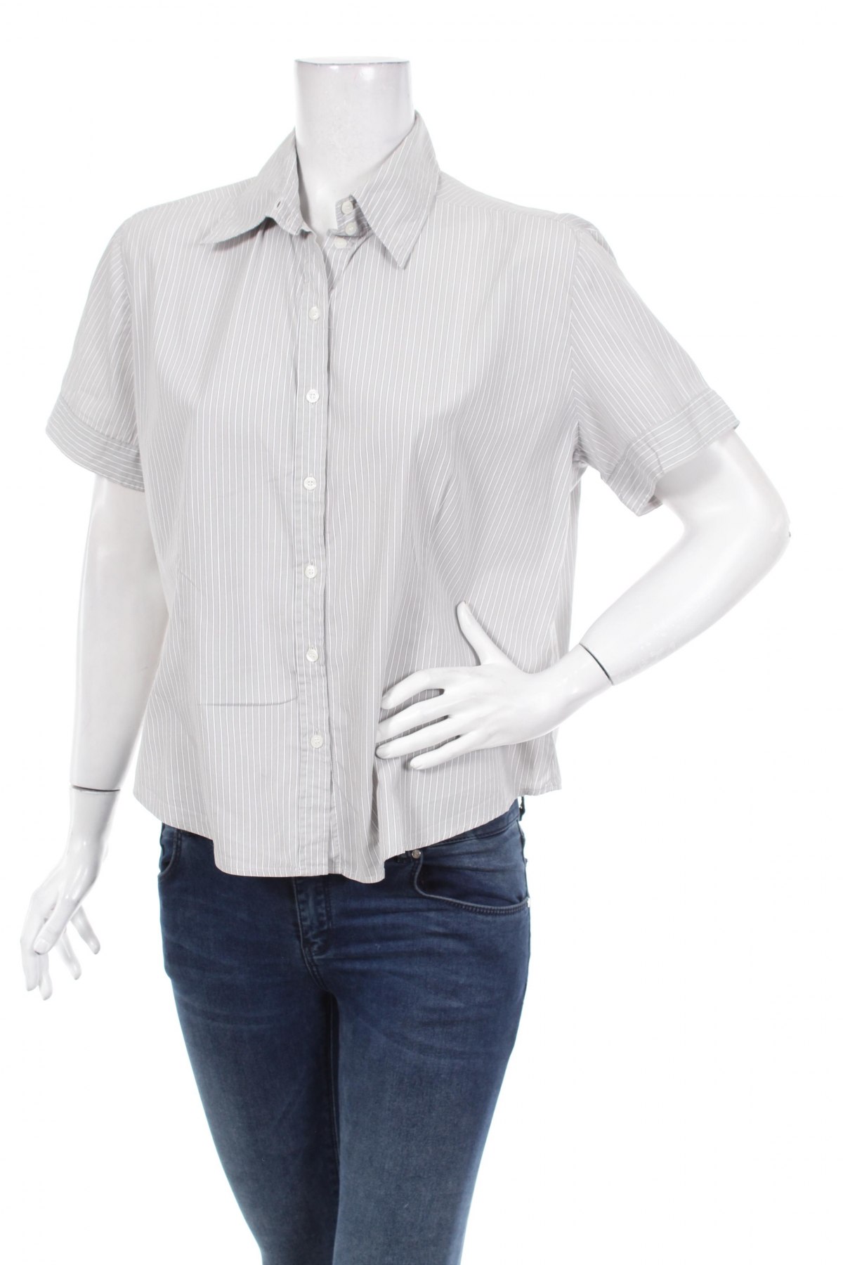 Γυναικείο πουκάμισο Daniel Hechter, Μέγεθος XL, Χρώμα Γκρί, Τιμή 15,46 €