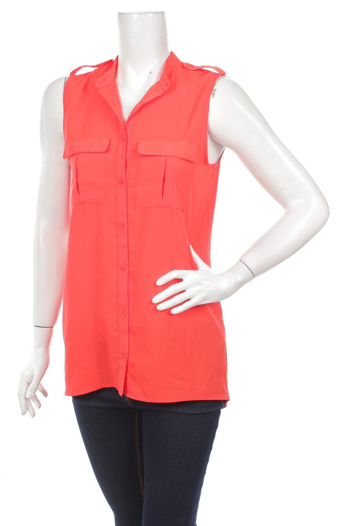 Γυναικείο πουκάμισο H&M Divided, Μέγεθος S, Χρώμα Πορτοκαλί, Τιμή 11,34 €