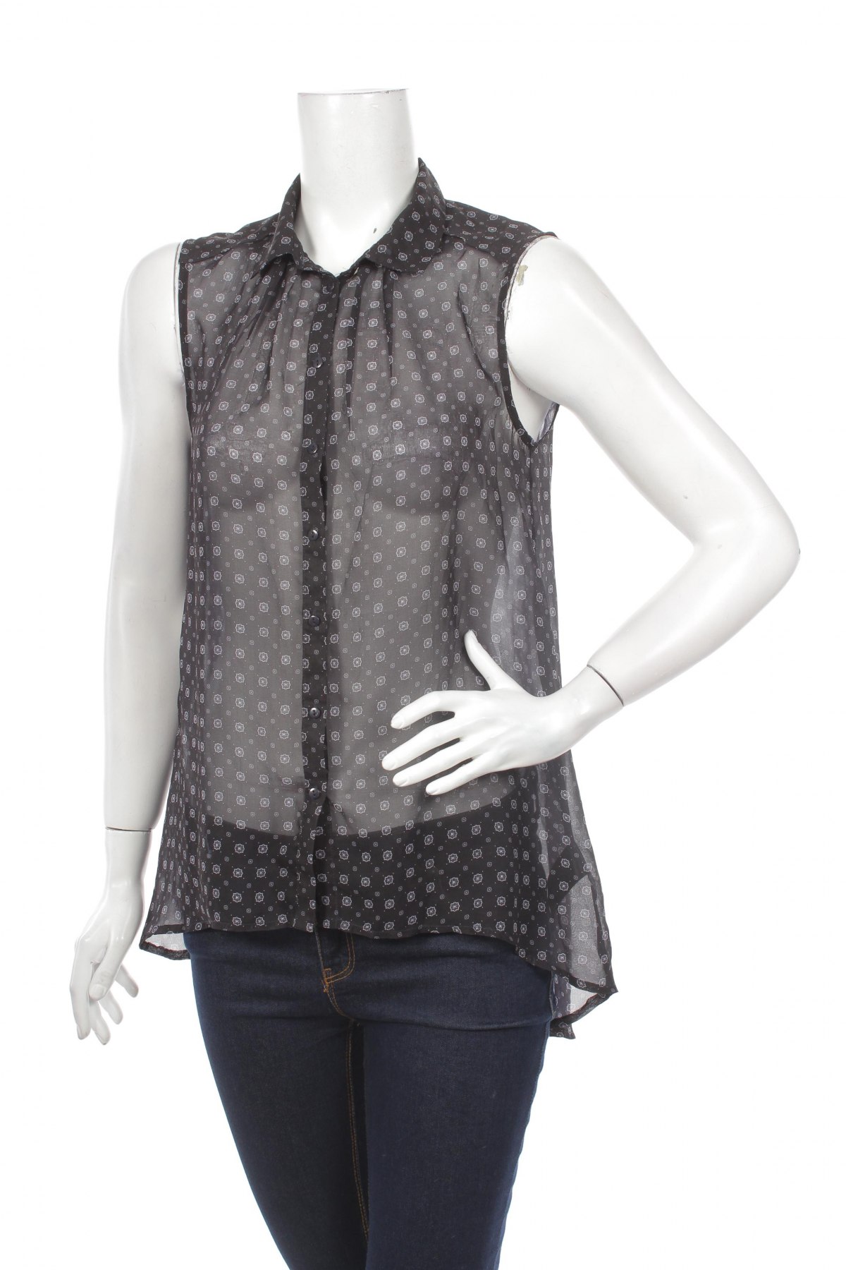 Γυναικείο πουκάμισο H&M, Μέγεθος M, Χρώμα Μαύρο, Τιμή 15,41 €