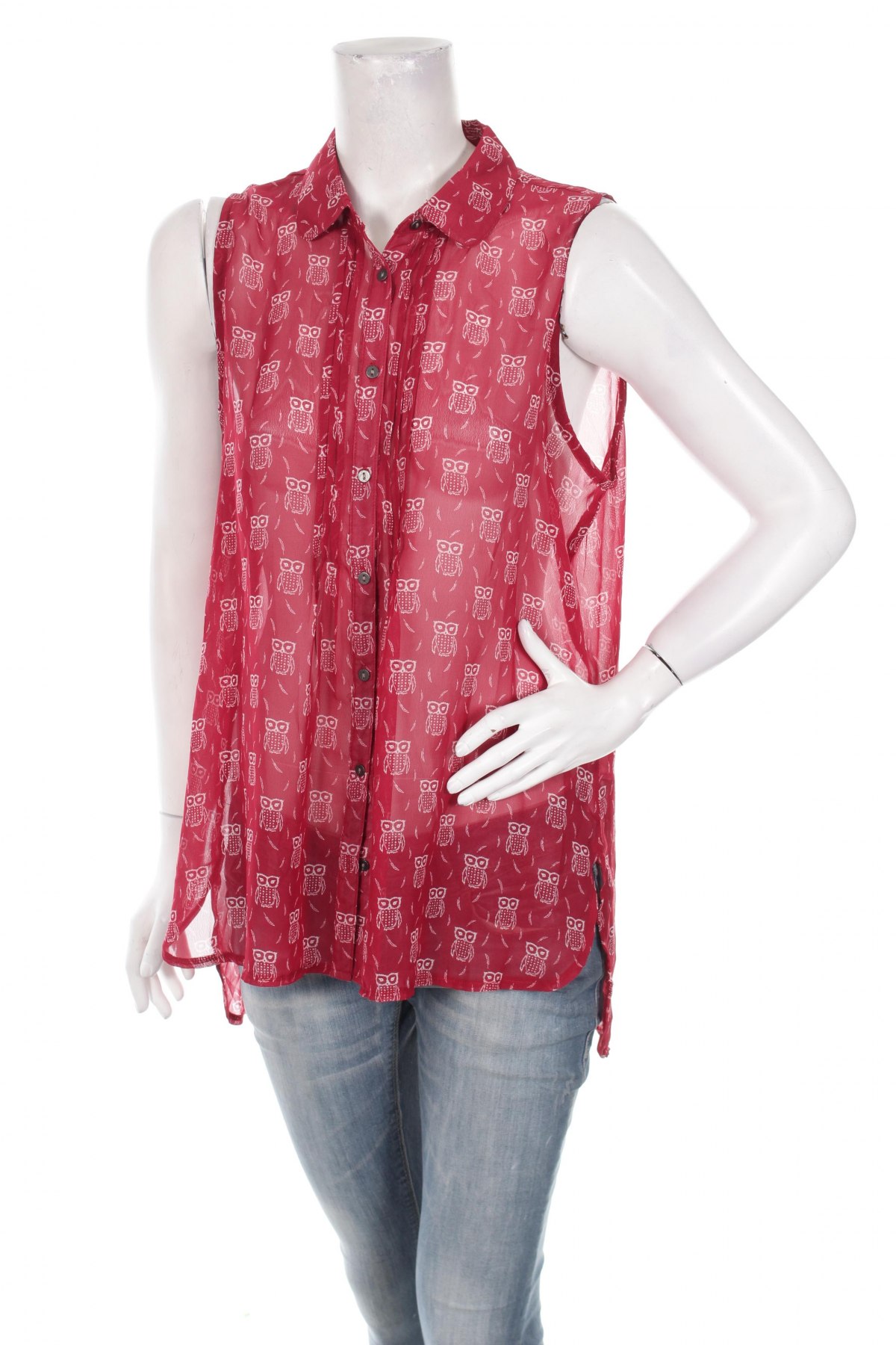 Γυναικείο πουκάμισο Multiblu, Μέγεθος L, Χρώμα Κόκκινο, Τιμή 11,75 €