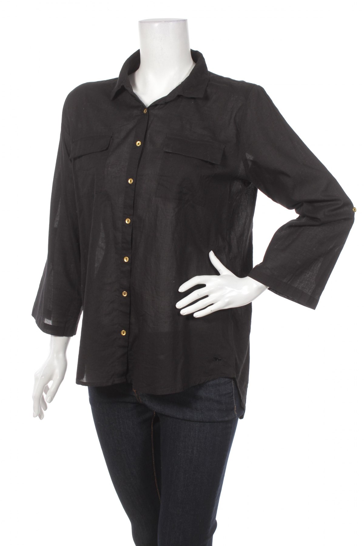 Γυναικείο πουκάμισο No Name, Μέγεθος M, Χρώμα Μαύρο, Τιμή 16,08 €